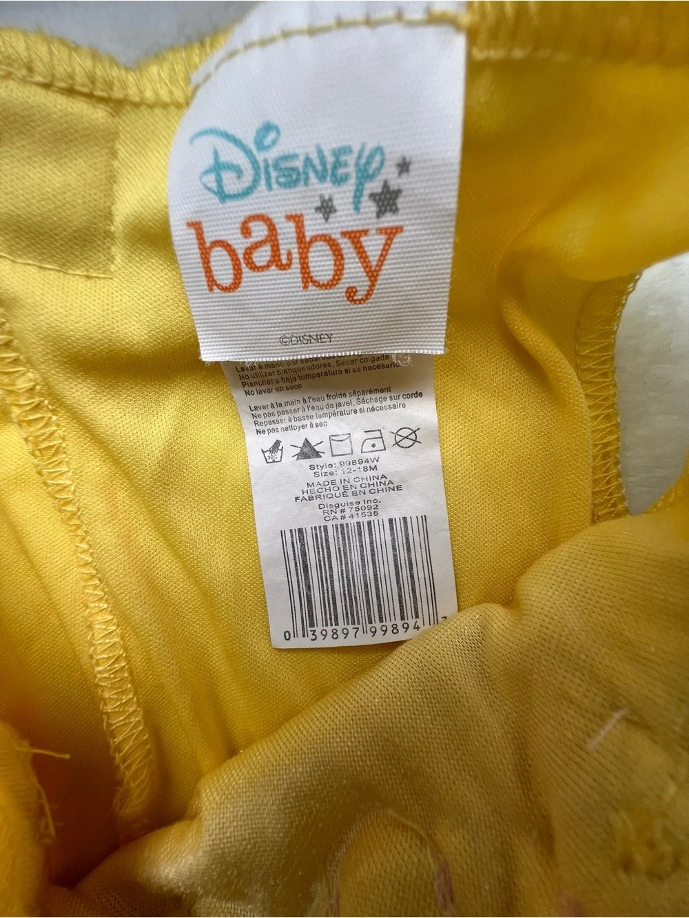 Disney sweet yellow